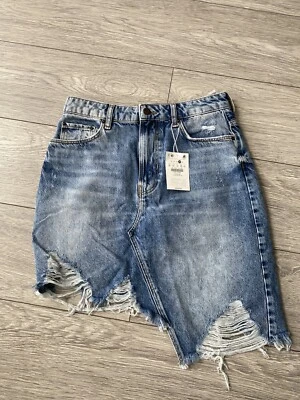 Bershka Denim Skirt 10uk - Image 1 of 4