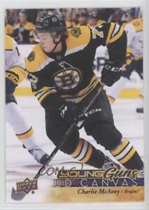 2017-18 Upper Deck UD Canvas Young Guns Charlie McAvoy #C105 Rookie RC