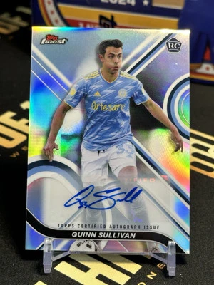 2022 Topps Finest MLS Soccer Auto Quinn Sullivan RC Rookie Card Silver Refractor - Image 1 of 2