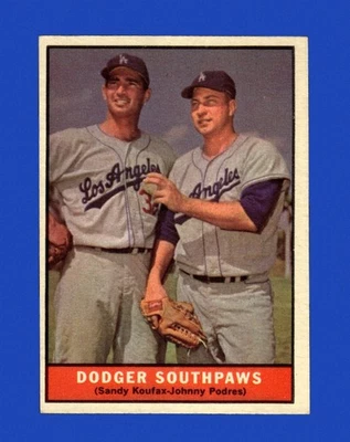 1961 Topps Set-Break #207 Sandy Koufax/J.Podres EX-EXMINT *GMCARDS* - Image 1 of 2