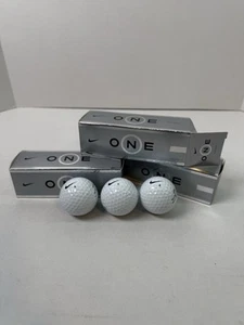 3 Nike One + Platinum Sleeve Of 3 Golf Balls Brand New Old Stock - Picture 1 of 7