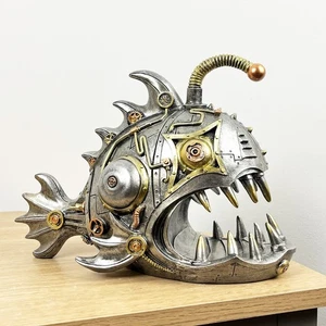 Steampunk Ornament Fisch Maritim Badezimmer Wohndeko Vintage Industriedeko - Bild 1 von 6
