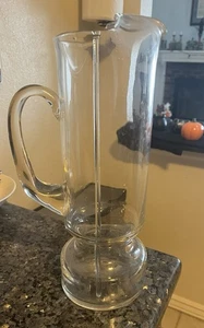 Glass Martini Cocktail Pitcher and Stirrer Vintage  - Picture 1 of 3