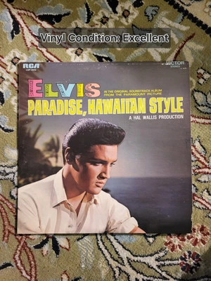 Elvis Presley Paradise Hawaiian Style VINYL LP record 1966 Stereo LSP 3643 EXC - Image 1 of 4