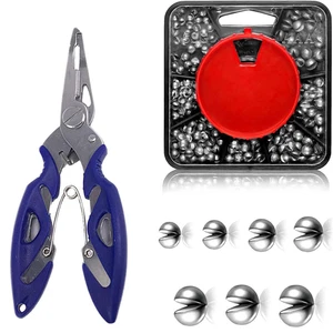 179PCS Fishing Shot Weights Kit,7-Size Dispenser &Pliers – Carp & Coarse Angling - Picture 1 of 10