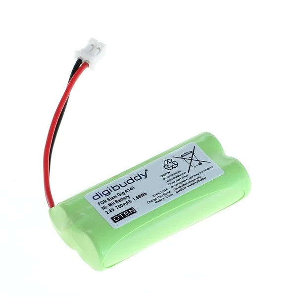 digibuddy 700mAh 2,4V Akku für Siemens Gigaset A120/A140/A240/A245