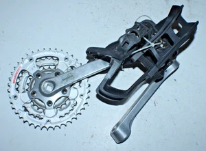 Shimano A Triple MTB Crankset Silver 170mm 42/32/22T BCD64 FC-MC16 USA Shipper:) - Picture 1 of 16