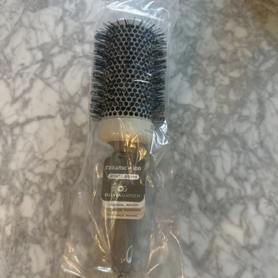 NEW Olivia Garden Ceramic + Ion 2 1/8 Inch 55 MM Thermal Round Brush - Image 1 of 4