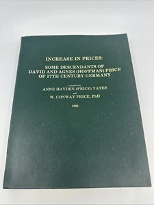 Increase In Prices: Descendants Of David & Agnes Price 17th Century Germany 1985 - Picture 1 of 24