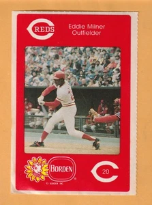 Eddie Milner Cincinnati Reds 1984 Borden Dairy Sticker - Picture 1 of 2