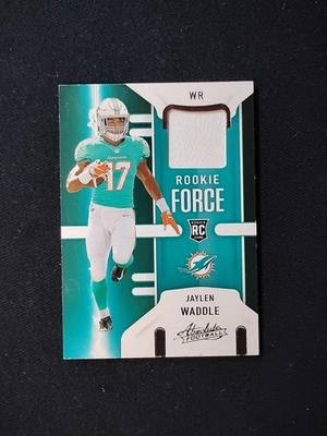 Jaylen Waddle 2021 Panini Absolute Football Rookie Force #RF-JWA Miami Dolphins - Image 1 of 2