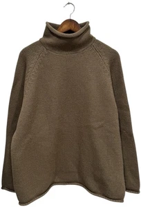 J.Crew Roll Neck Sweater Mens XL Brown Heavy Wool Oarsman Knit - Picture 1 of 7