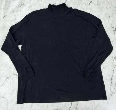 Camisa LL Bean Cuello Alto Para Hombres Calce Tradicional XXL Cuello Simulado Negra Manga Larga Foto 1 de 4