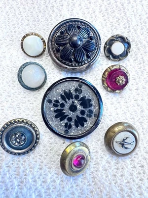 Reloj Antiguo Vidrio en Metal Cristal Golondrina Pájaro Rosa Vidrio M Sm B185 Foto 1 de 4