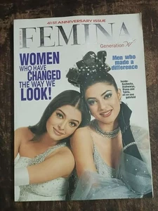 FEMINA MAGAZINE 2000 ANNIVERSARY ISSUE 41st, LARA, SUSHMITA, DIANA, YUKTA, AISHW - Picture 1 of 15