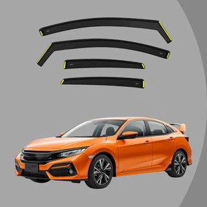 Wind Deflectors for HONDA CIVIC MK10 2017-2022 5 Door Hatchback 4pcs rain visors - Picture 1 of 14