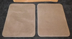 2001 2002 003 Ford F150 Supercrew NOS MED PARCHMENT CARPET TWIN REAR FLOOR MATS - Picture 1 of 6