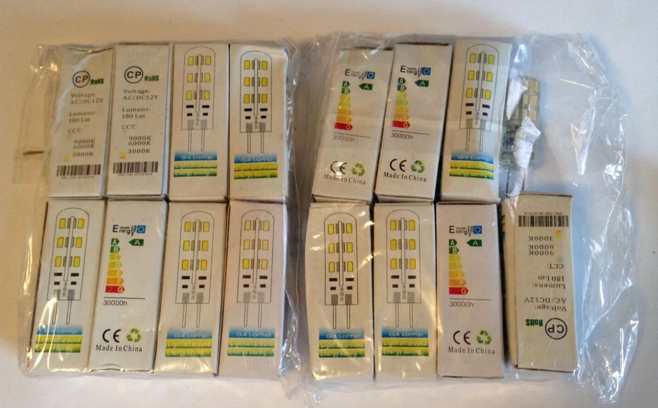16 Pack 12V LED-G4 bulbs NEW - Image 1 of 4