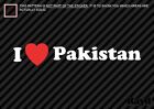 (2) i Love Pakistan Adesivo Decalcomania Die-Cut Vinile