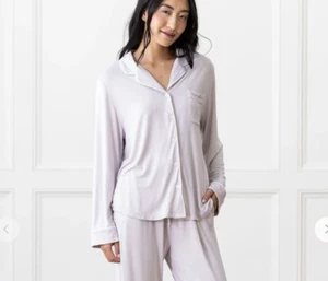 NWT Cozy Earth Bamboo Long Sleeve Pajama Top In Lilac Size XXXL - Picture 1 of 8