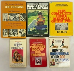 Dog Care and Training Book Lot of 6 Paul Loeb's Complete Book of Dog Training - Picture 1 of 12