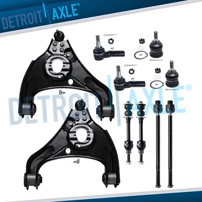 Brazos de control inferiores delanteros barras estabilizadoras kit de barras de amarre para Dodge Ram 1500 2006-2012 tracción trasera Foto 1 de 4