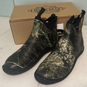 GUIDE GEAR MENS 9 100% WATERPROOF CAMO HUNTER SHORT SLIP-ON BOOTS NEW IN BOX - Picture 1 of 10
