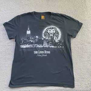 The Lion King Shirt Medium Black Short Sleeve Cotton New York Tee Womens - Picture 1 of 11