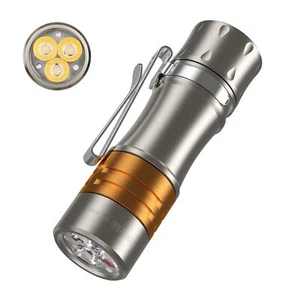TS10 V2 4000K Pocket EDC Flashlight Titanium Alloy-Mini 90CRI LED Flashlight ... - Picture 1 of 7