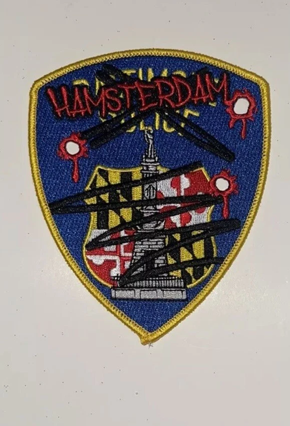 Нашивка с флагом щит BCPD департамента полиции Балтимора города Мэриленда Амстердам - Изображение 1 из 1