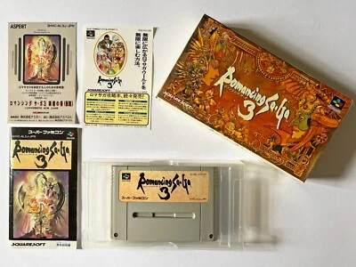 SFC Romancing SaGa 3 III Super Famicom Nintendo SNES Role Playing RPG Game Japan - Image 1 of 4