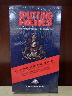 SPLITTING HEIRS VHS Sealed Screener Rick Moranis Eric Idle John Cleese VERY RARE - Image 1 of 4