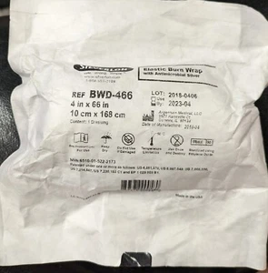 Silverlon Elastic Burn Wrap With Antimicrobial Silver 4" x 66" BWD-466 - Picture 1 of 3