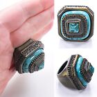 Vtg SZ J/5 Huge Moroccan Style Ring Chunky Ornate Unusual Statement Fashion Prop