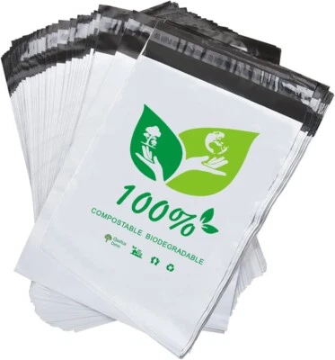 QUALITAS DERM 50 X Biodegradable Mailing Bags Parcel Postage Postage Bags For Clothes