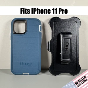 OtterBox Defender Case for iPhone 11 Pro - Fort Blue | Holster Clip | Rugged - Picture 1 of 18