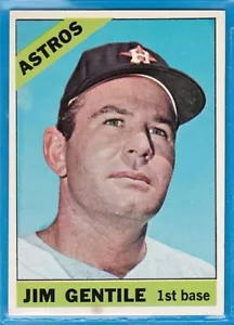 Tarjeta de béisbol 1966 Topps - #45 Jim Gentile - Astros de Houston - Imagen 1 de 2