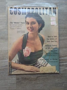 1953 APRIL COSMOPOLITAN MAGAZINE - CONNIE DICKMAN FRONT COVER - M461 - Picture 1 of 2