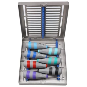 GDC Dental Luxatip Set Of-7 With Cassette High-Quality Stainless Steel Free Ship - Picture 1 of 5