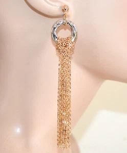 Orecchini donna donna oro argento orecchini multifila lampadario orecchini F145 - Foto 1 di 1