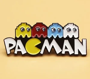 Pacman Enamel and Metal Pin Badge - Free Post - Picture 1 of 4