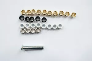 Long Barrel 4x7mm Brass Eyelets Grommet Craft Repair DIY Sewing Haberdashery Lot - Picture 1 of 3