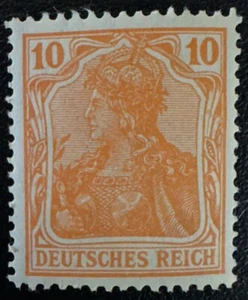 Estampillas de Alemania #119 MNH OG Reich alemán 10 peniques - Imagen 1 de 2