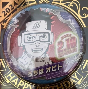 Japanese anime NARUTO Can Badge Obito Uchiha birthday 2024 - Picture 1 of 1