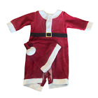 Gymboree Baby Size 3-6 Months Red and White Christmas Santa Jumpsuit and Hat