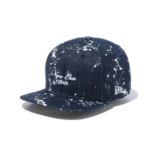 9FIFTY Original Fit Splash Print Splash Paint Indigo Denim x Snow White - Picture 1 of 8