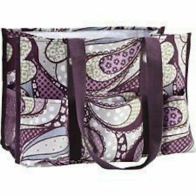 Thirty One BN Organizing Utility Tote 31 Bolso de Hombro Regalo en Paisley Patchwork Foto 1 de 4