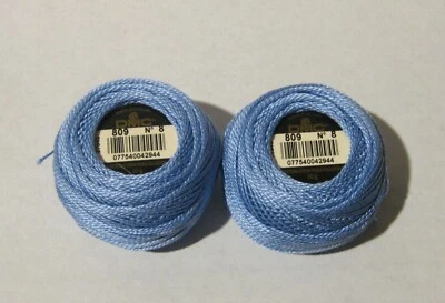 DMC Cotton Perle Thread Size 8 Needlepoint 10g France Lot of 2 - Image 1 of 4