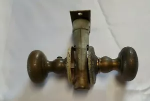 vintage naitonal brass company antique solid brass door knobs - Picture 1 of 12