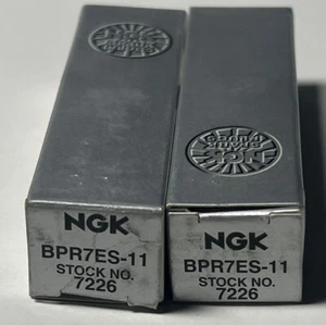 2 pcs NGK 7226 Standard Spark Plug for BPR7ES-11 LR14ZC1 3200 W22EP-U11 qg - Picture 1 of 2